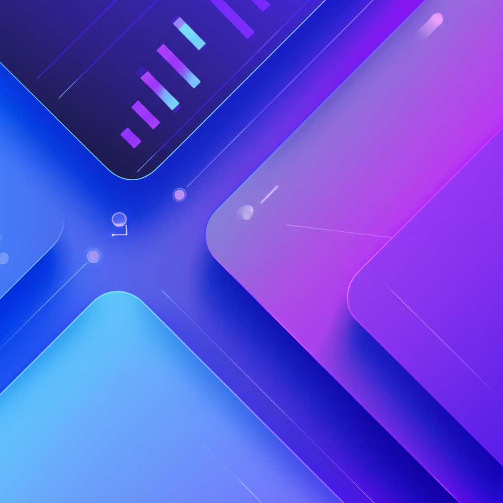Modern iOS Mobile App Development Illustration
